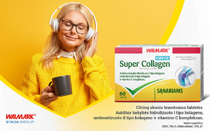 Aukštos kokybės hidrolizuoto kolageno ir
vitamino C kompleksas Jūsų sąnarių sveikatai. Gaukite maisto papildą Super
Collagen COMPLEX visiškai nemokamai
